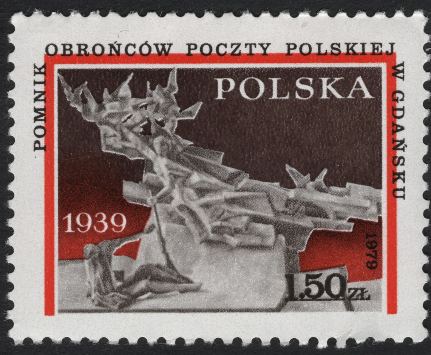 SCG10769 - Poland 1979 Defenders of the Polish Post Office, Gdańsk Memorial – 1.50 zł Stamp