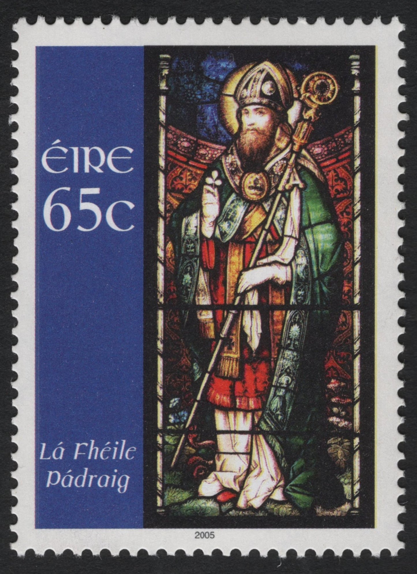 SCG10798 - 🇮🇪 Ireland 2005 – St. Patrick “Lá Fhéile Pádraig” 65c Stamp