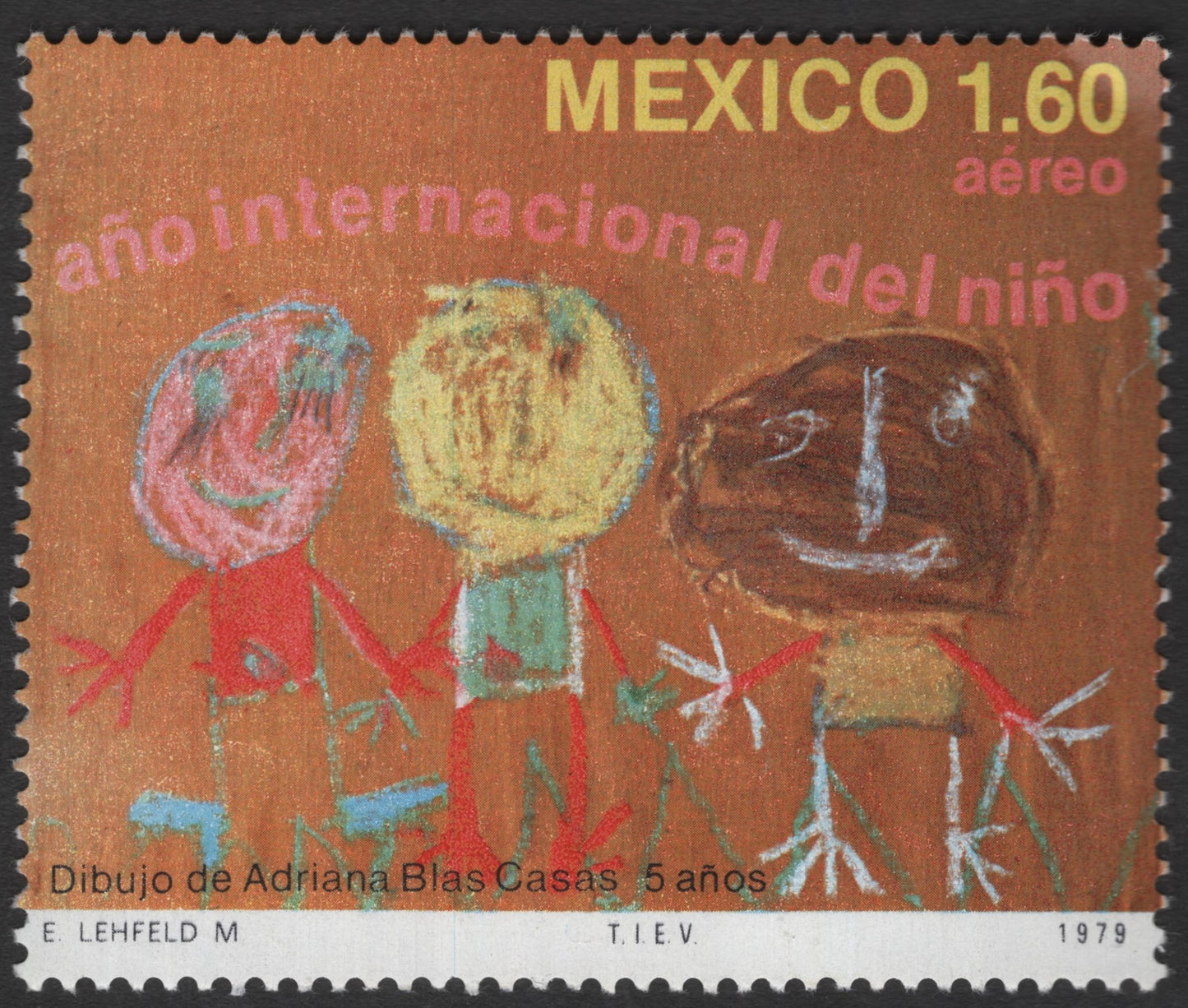 SCG11246 - Mexico – International Year of the Child (Children’s Drawing) Airmail 1.60 – 1979