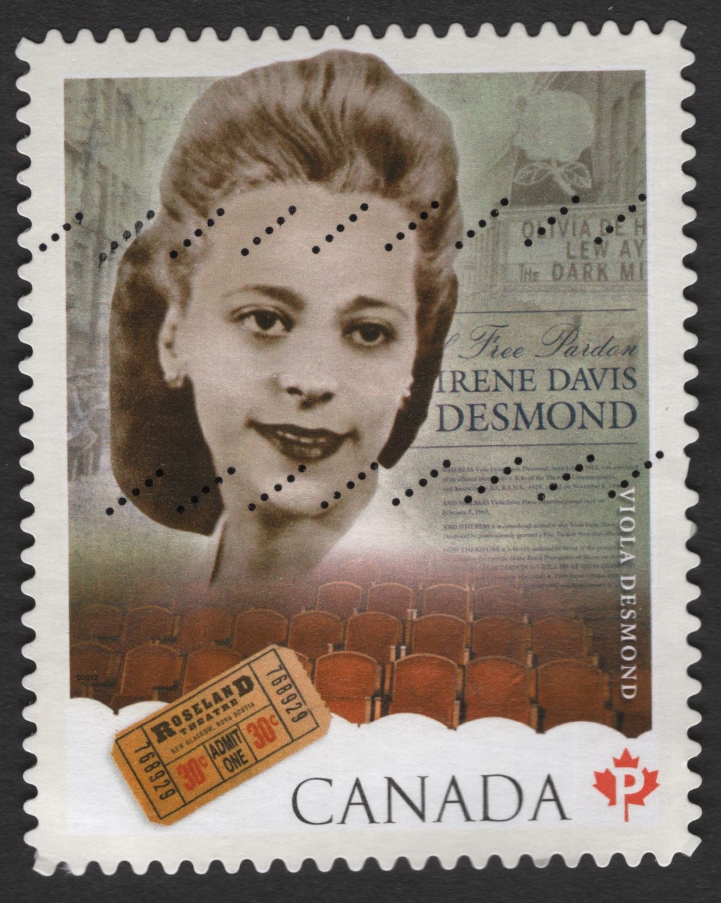 SCG11233 - 🇨🇦 Canada – Viola Desmond “Theatre Justice” Commemorative Stamp