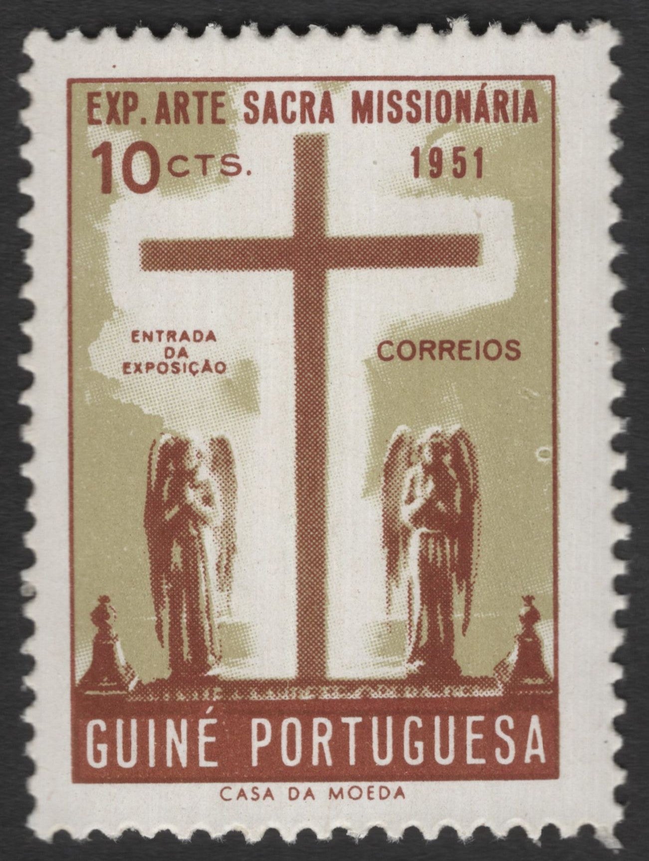 SCG11234 - Portuguese Guinea – 10 Centavos “Missionary Sacred Art Exhibition Cross” (1951)