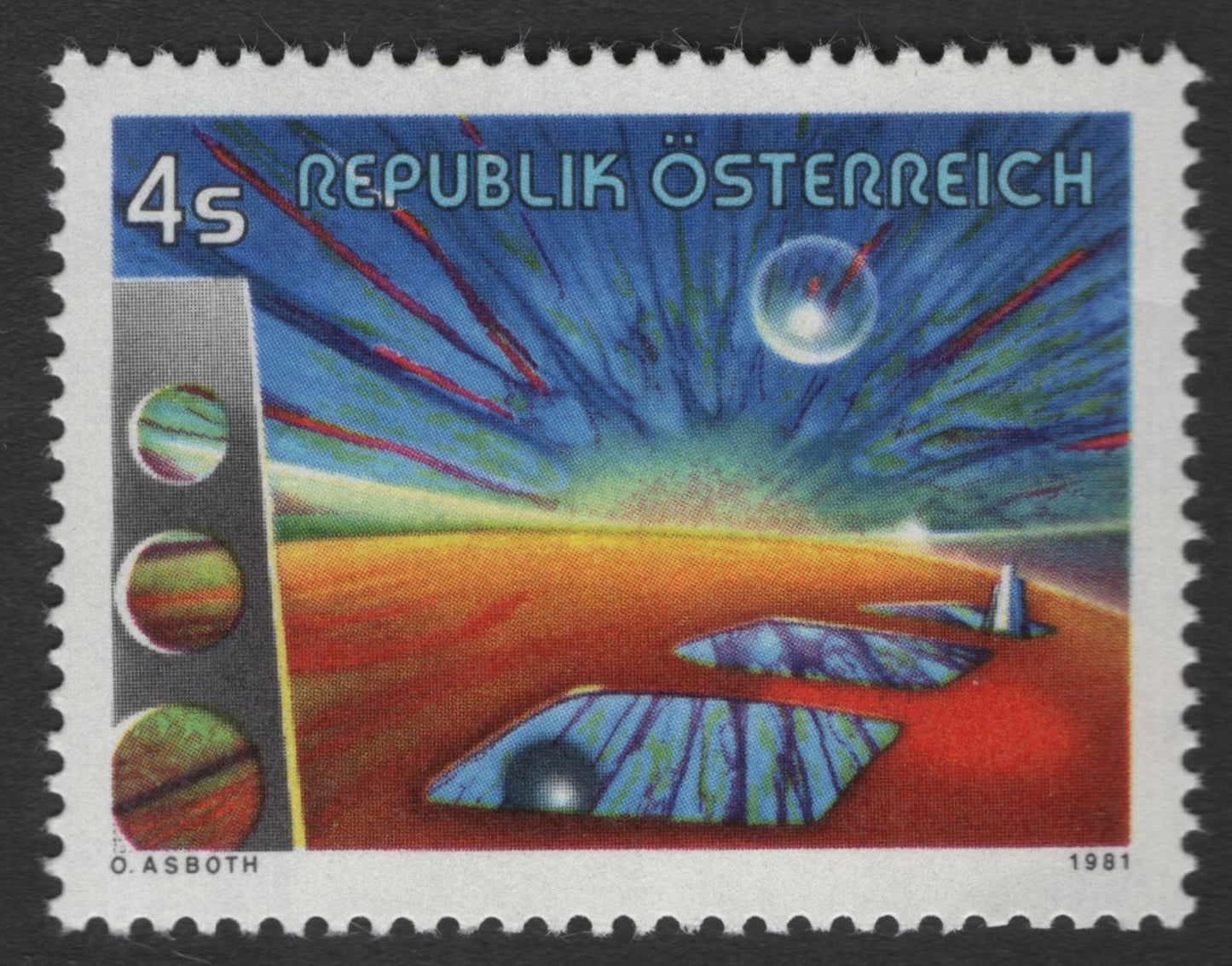 SCG11294 - Austria – Cosmic Phenomena & Space Research (4 Schilling, 1981)