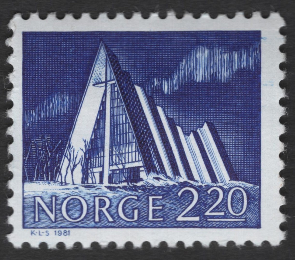 SCG11302 - Modern Arctic Cathedral Architecture – 220 Øre Definitive (1981)