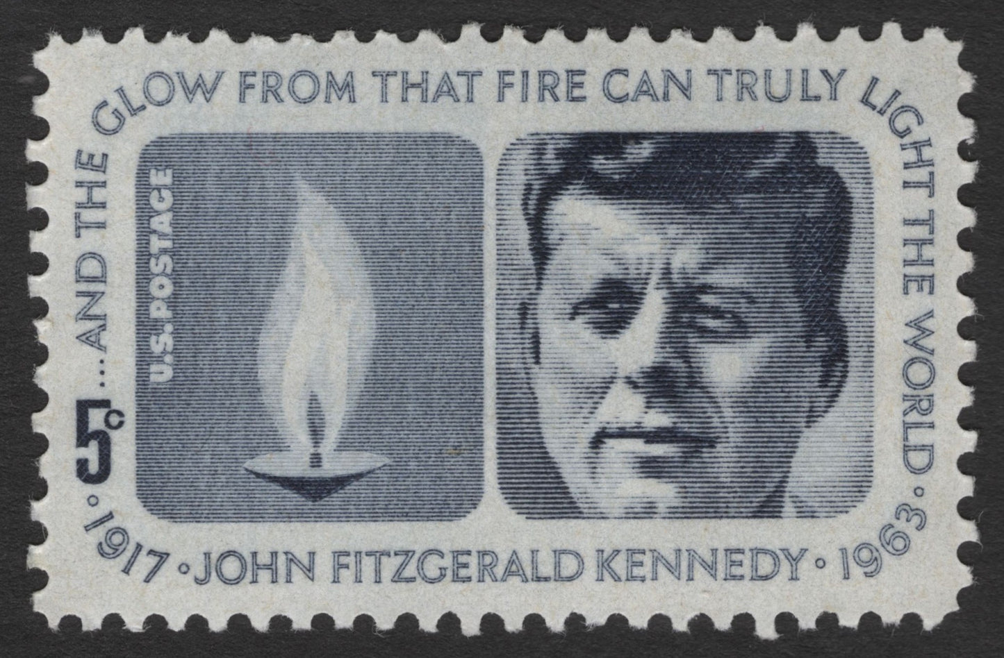 SCG11291 - 1967 JFK Memorial – Eternal Flame Tribute 5¢ Commemorative