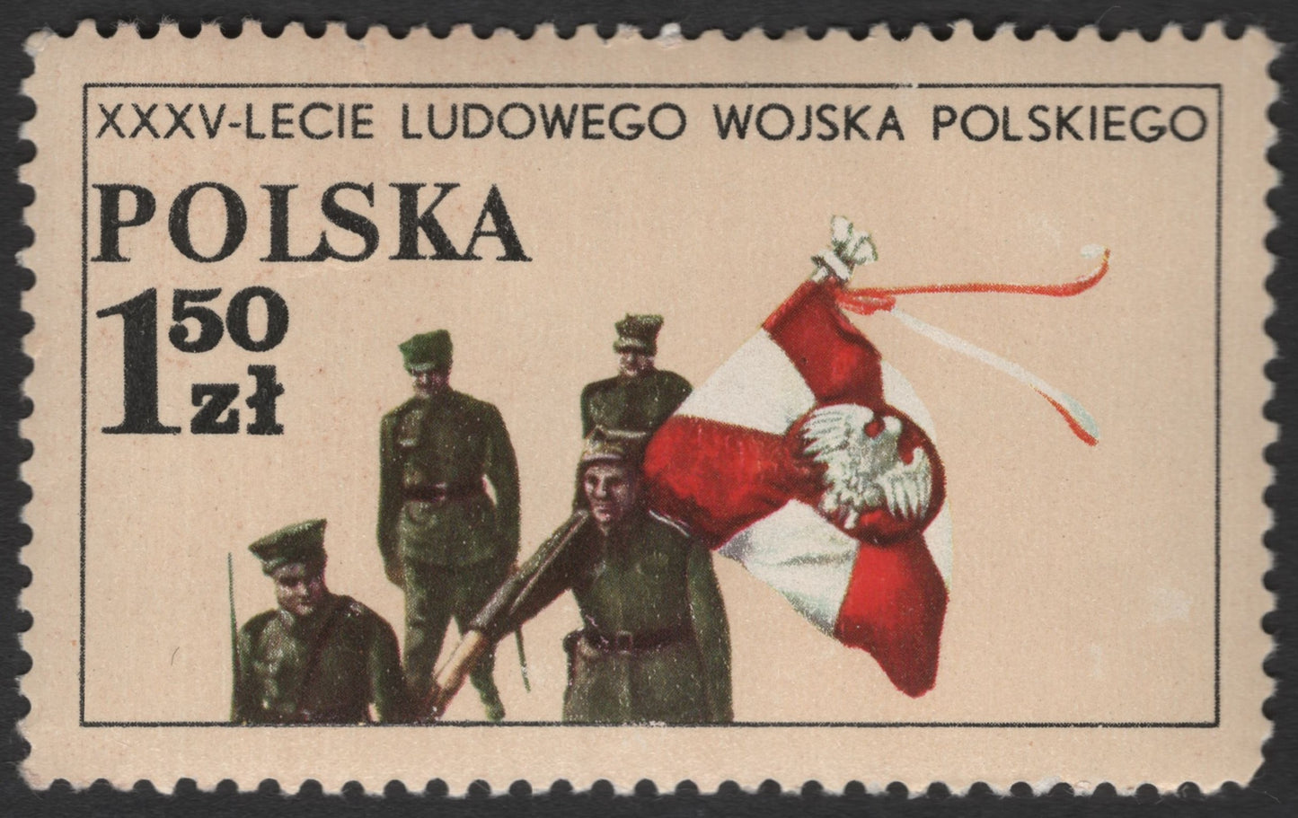 SCG11354 - 35th Anniversary of the Polish People’s Army – Soldiers & National Flag