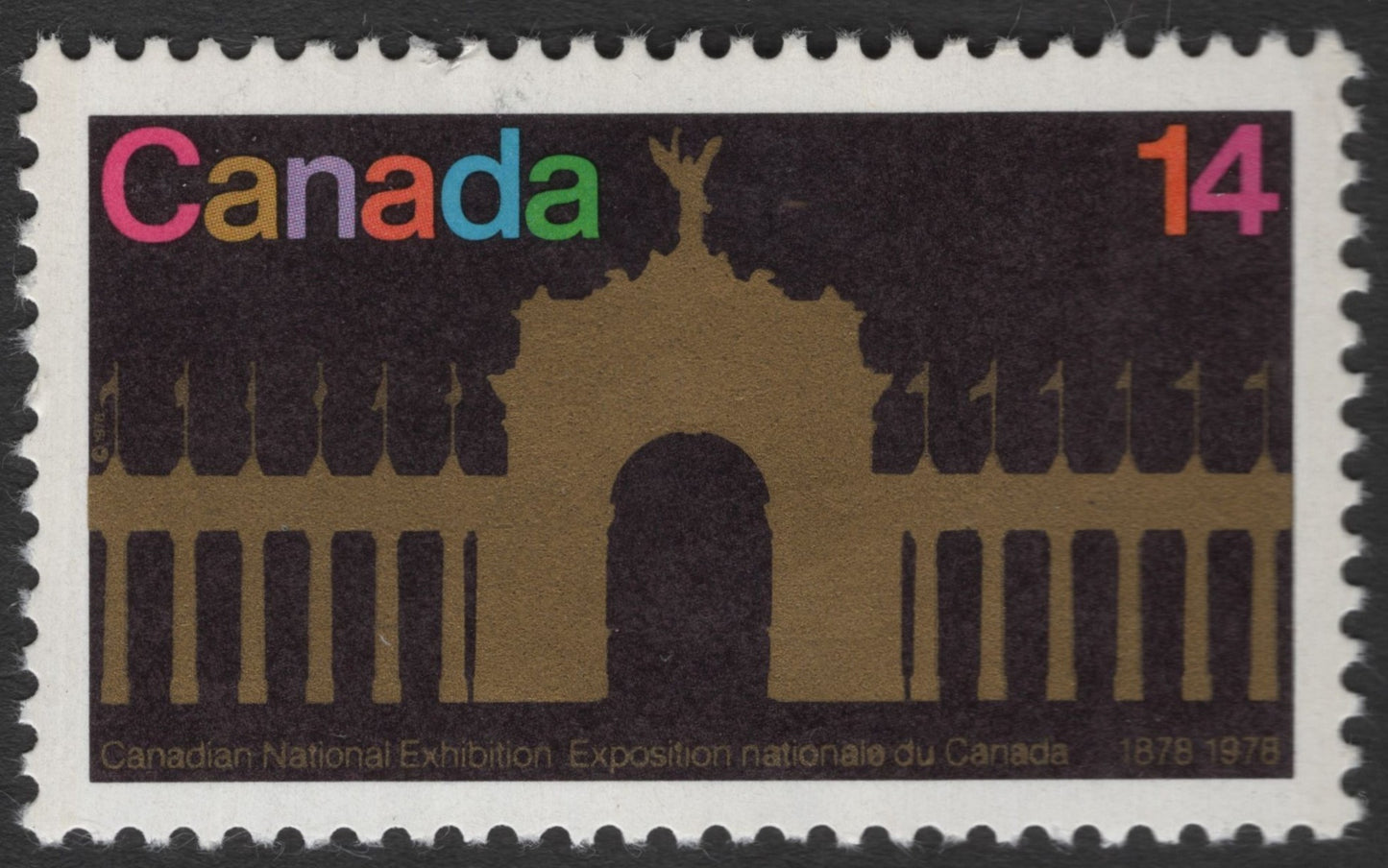 SCG11336 - Canadian National Exhibition – Princes’ Gates Centennial (14¢)