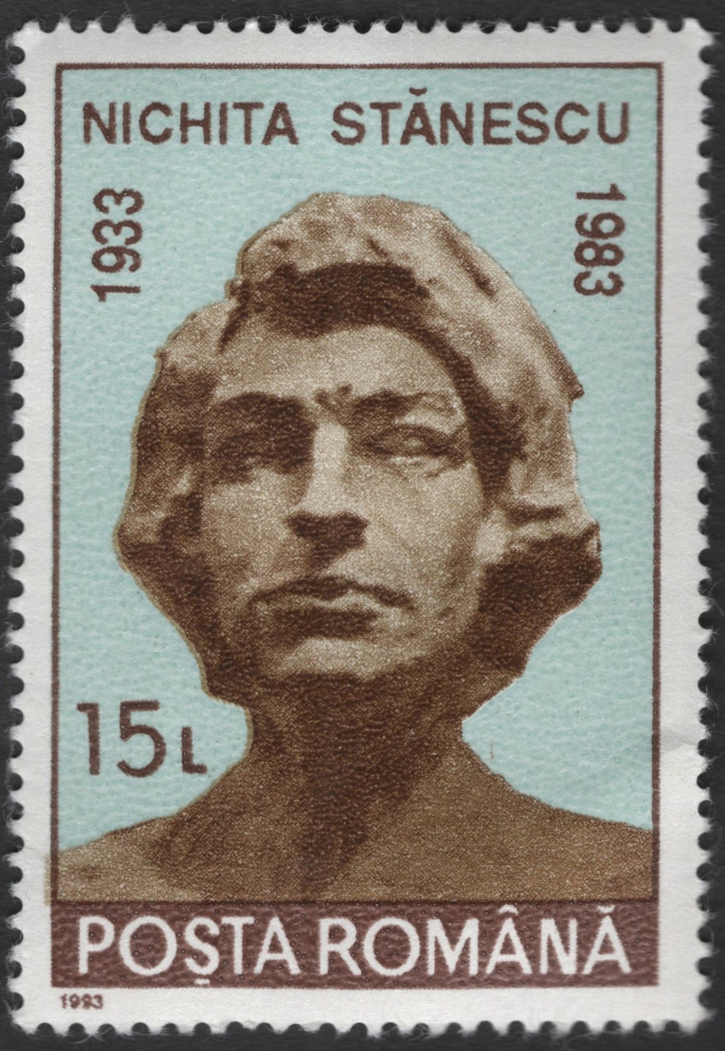 SCG11340 - Romania 1983 – Nichita Stănescu Literary Tribute (15 Lei)