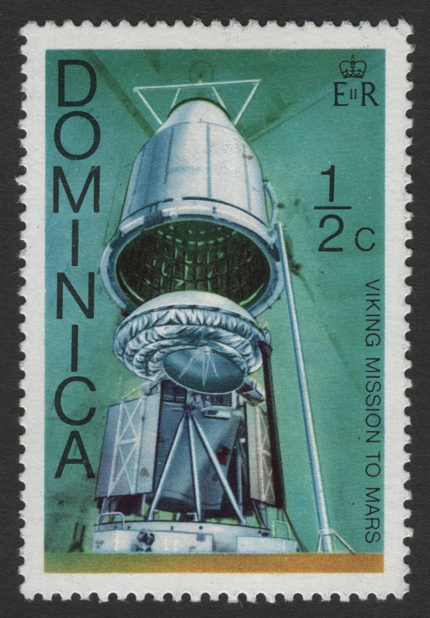 SCG12015 - Dominica ½c Viking Mission to Mars Space Exploration Stamp