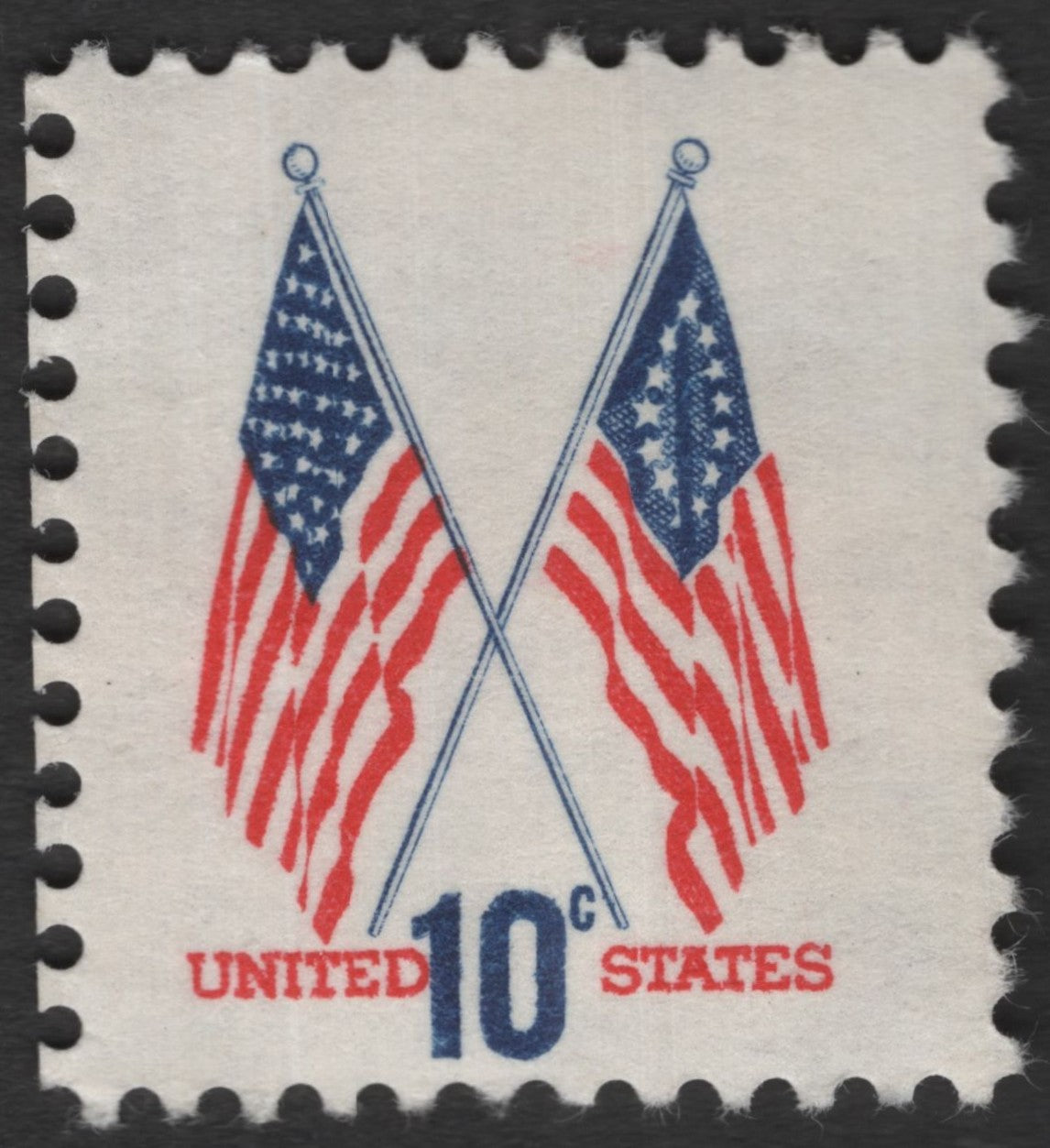 SCG12022 - Crossed American Flags – 10¢ Definitive Issue
