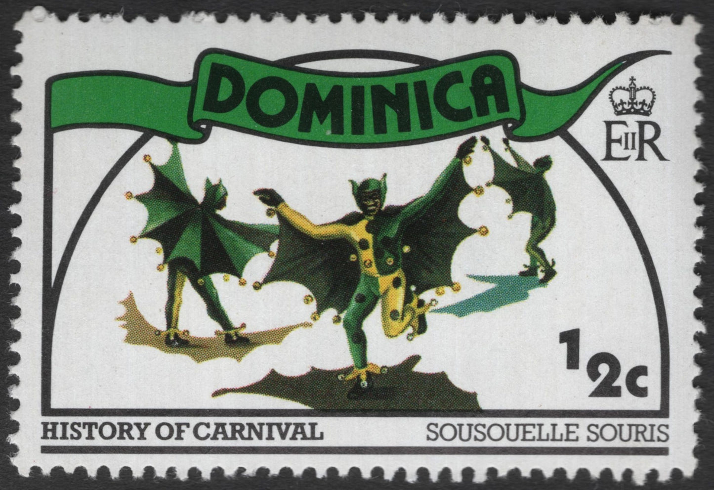 SCG12029 - Dominica ½c “Sousouelle Souris” Carnival Costume Stamp
