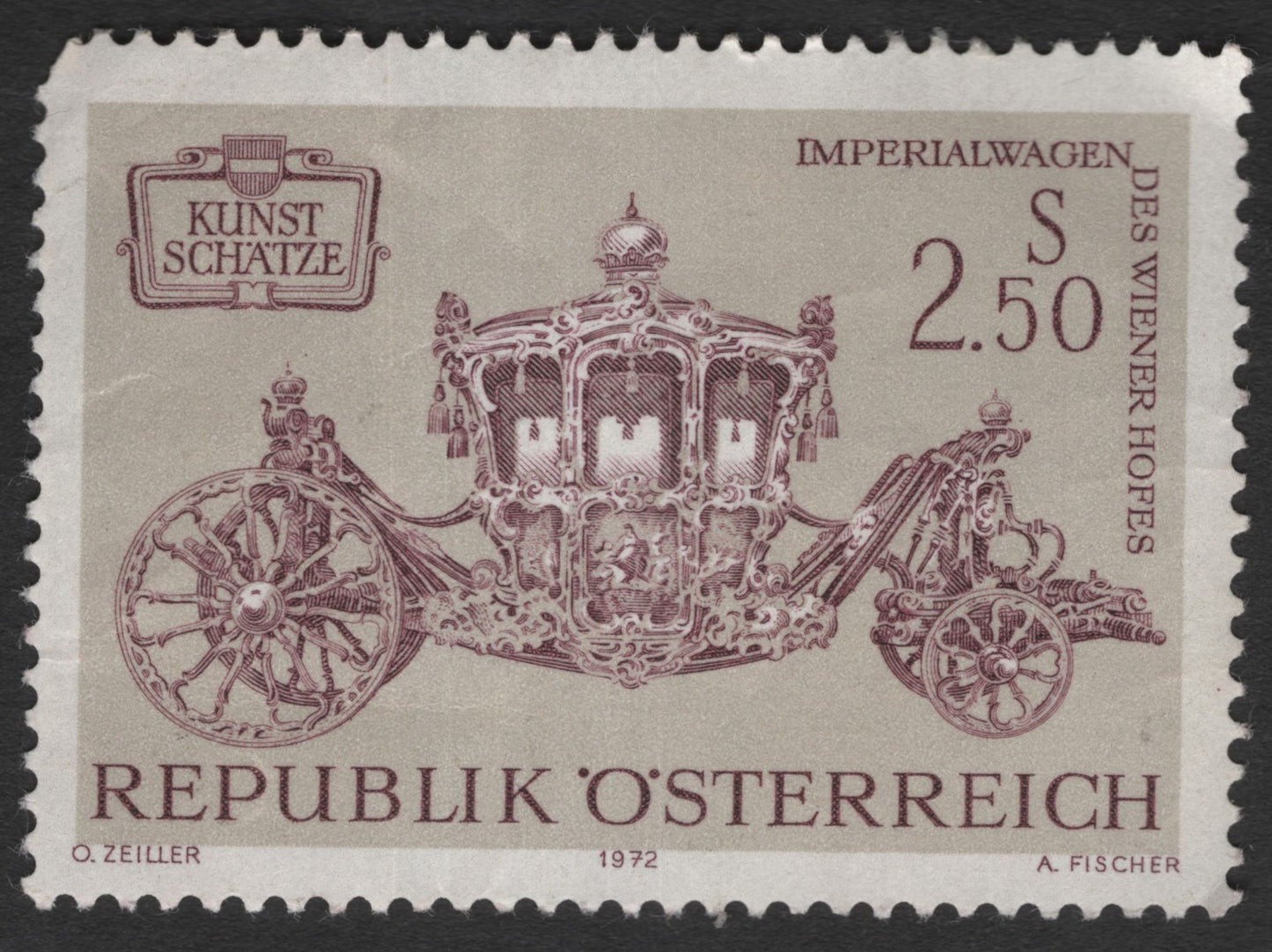 SCG12047 - Austria 1972 – Imperial Carriage of the Vienna Court (Kunstschätze Series)