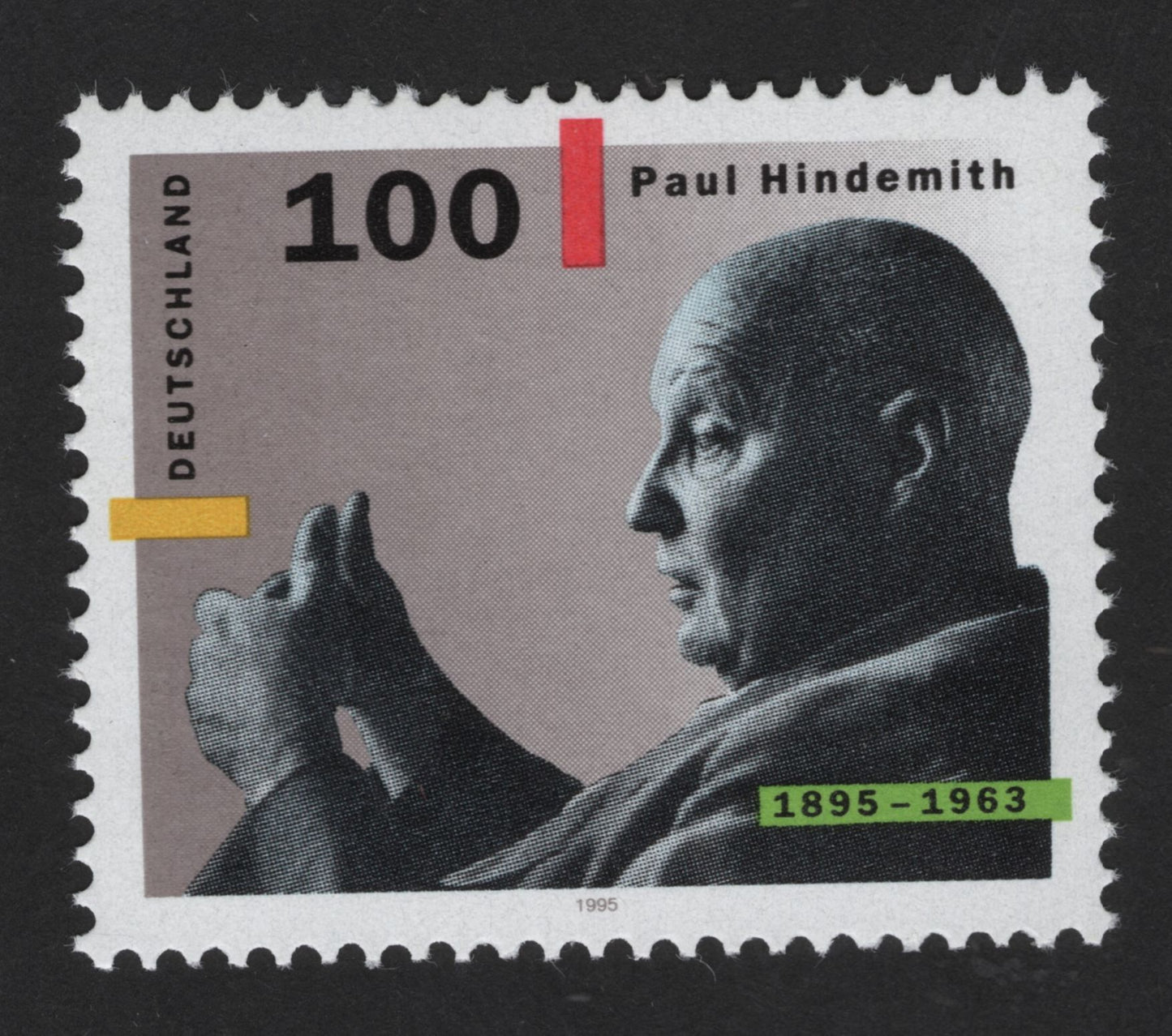 SCG13818 - Germany 1995 – Paul Hindemith Commemorative Stamp (100 Pfennig)