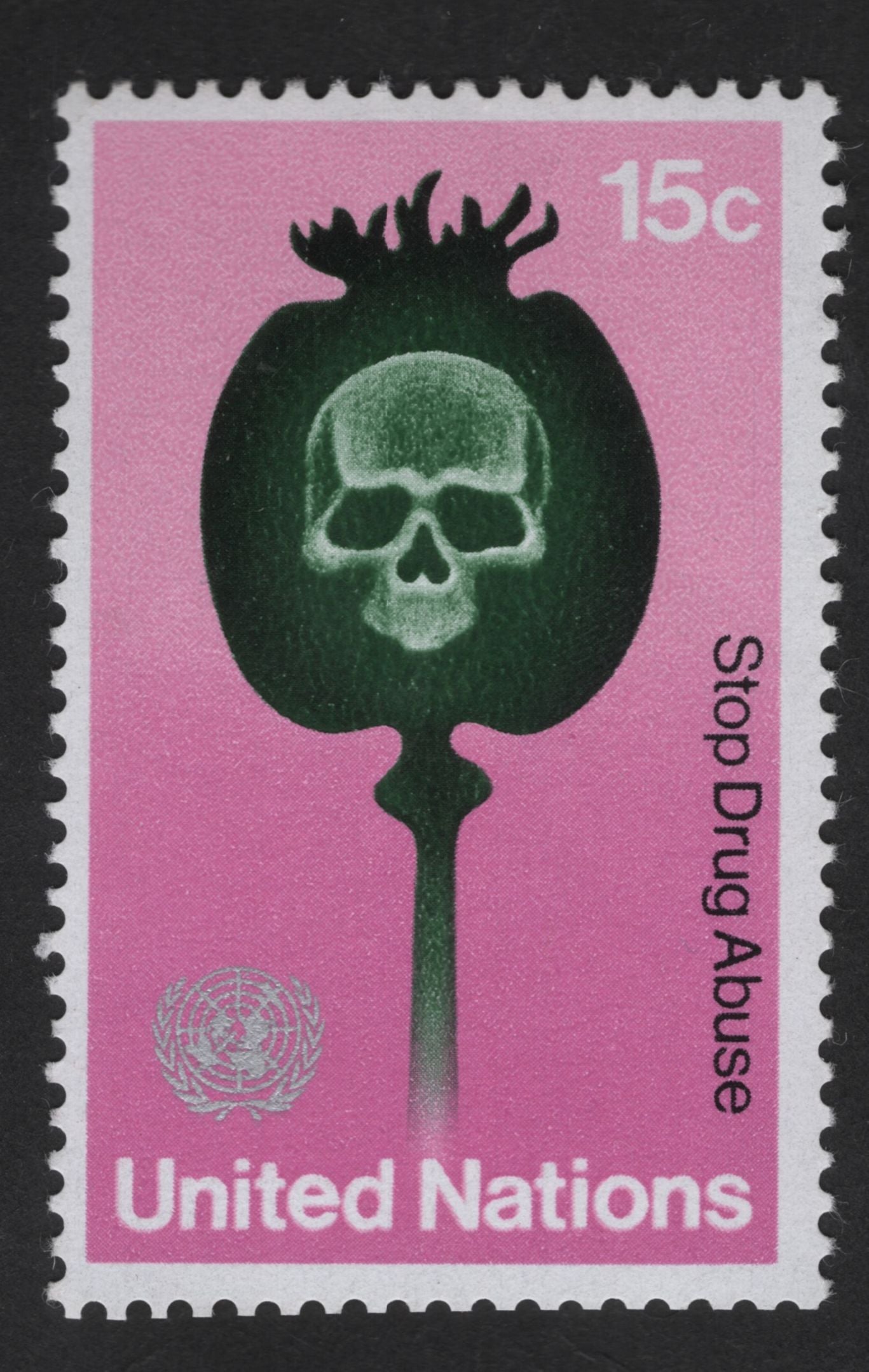 SCG13802 - United Nations 15c “Stop Drug Abuse” Awareness Stamp