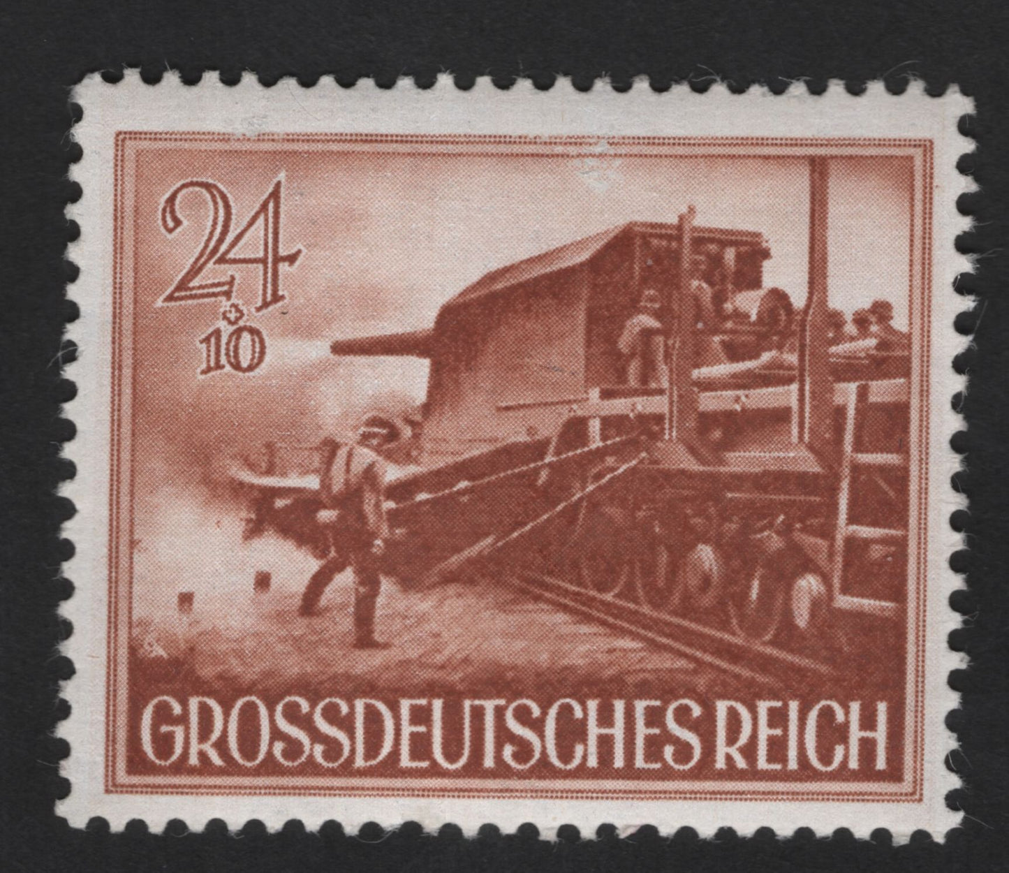 SCG13861 - Grossdeutsches Reich 24+10 Pfennig – Industrial Wartime Transport Stamp