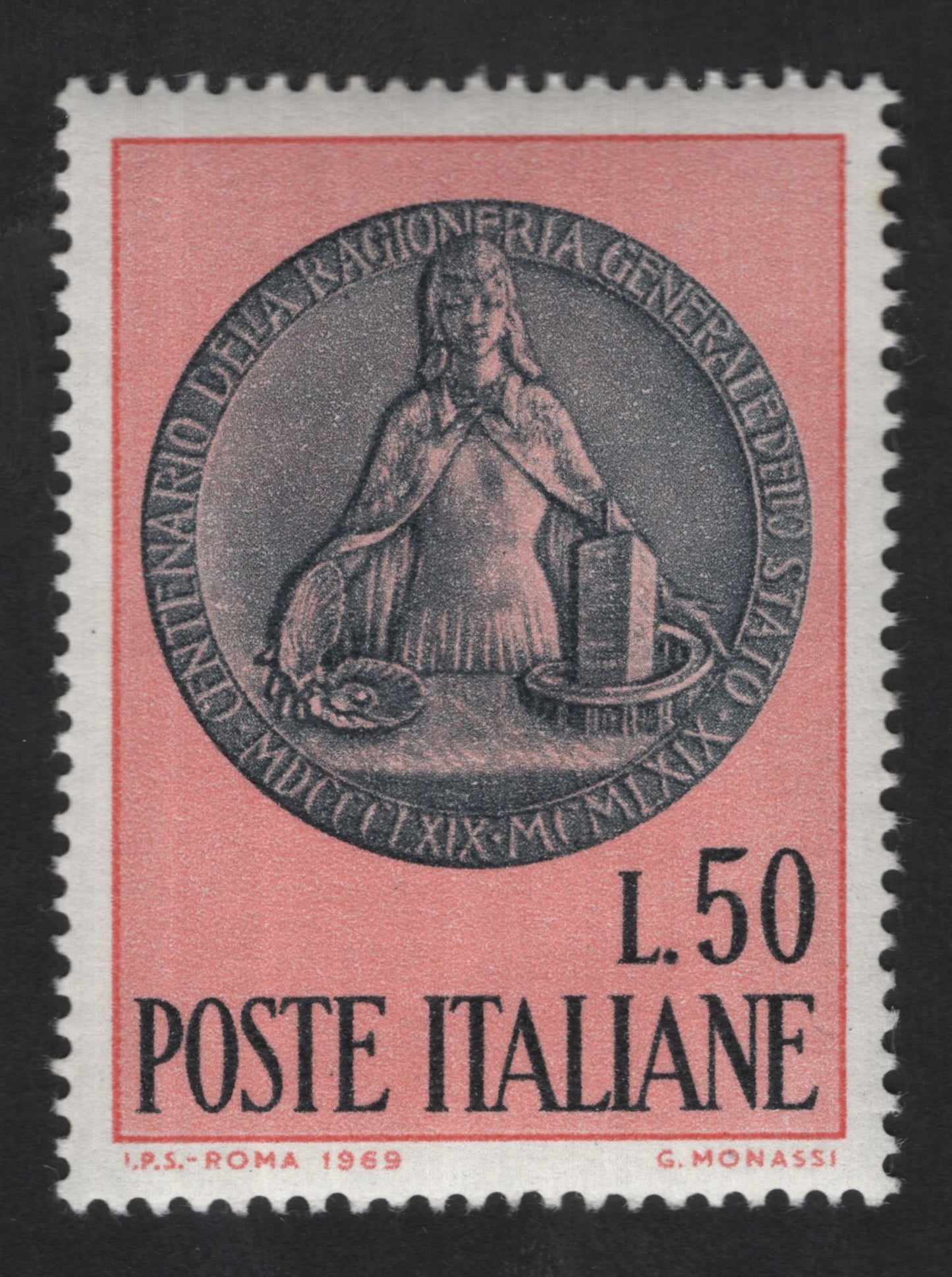 SCG13924 - Italy 1969 – 150th Anniversary of the State Mint (Zecca dello Stato) – L.50