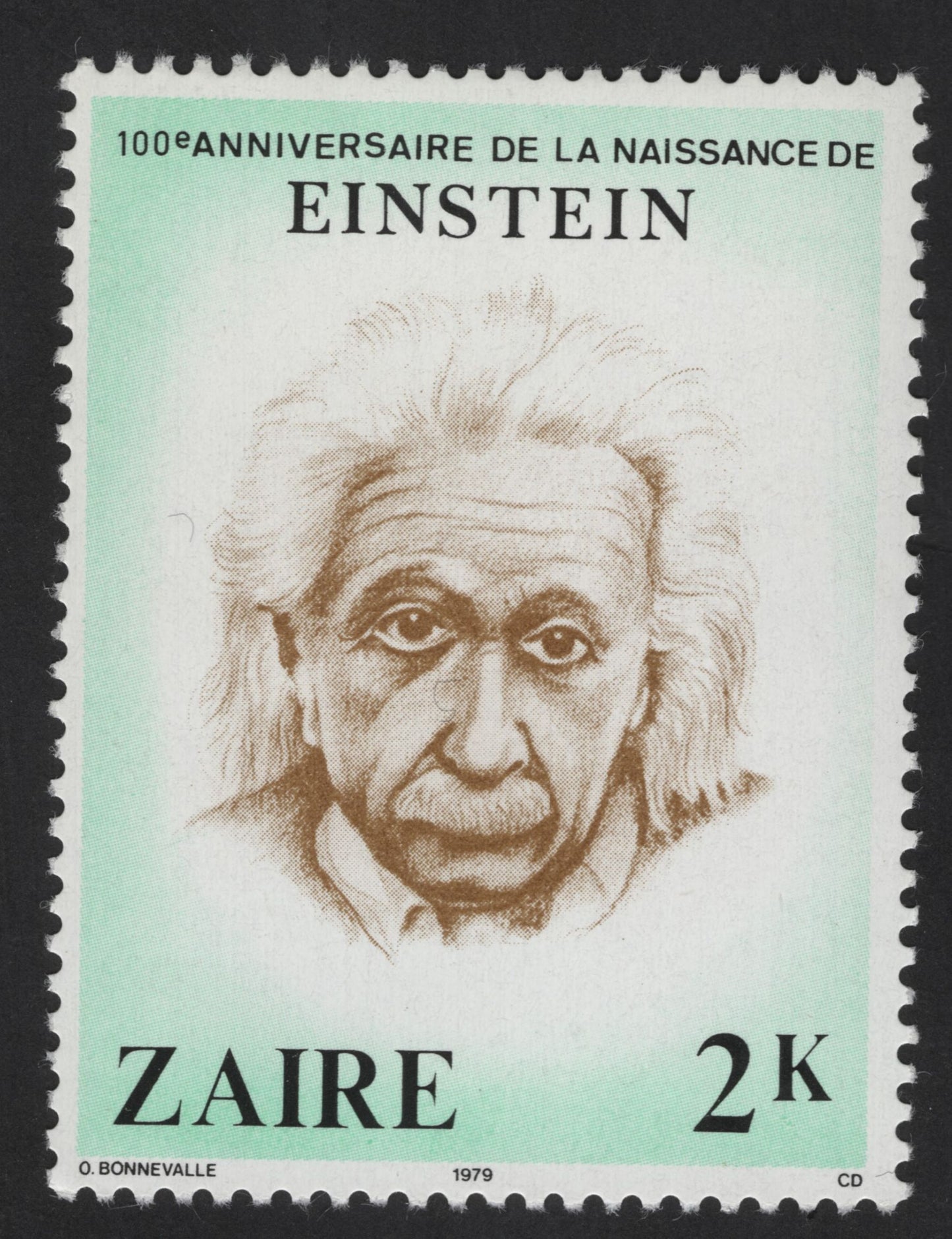 SCG13895 - Zaire 1979 – Albert Einstein Birth Centenary 2K Stamp