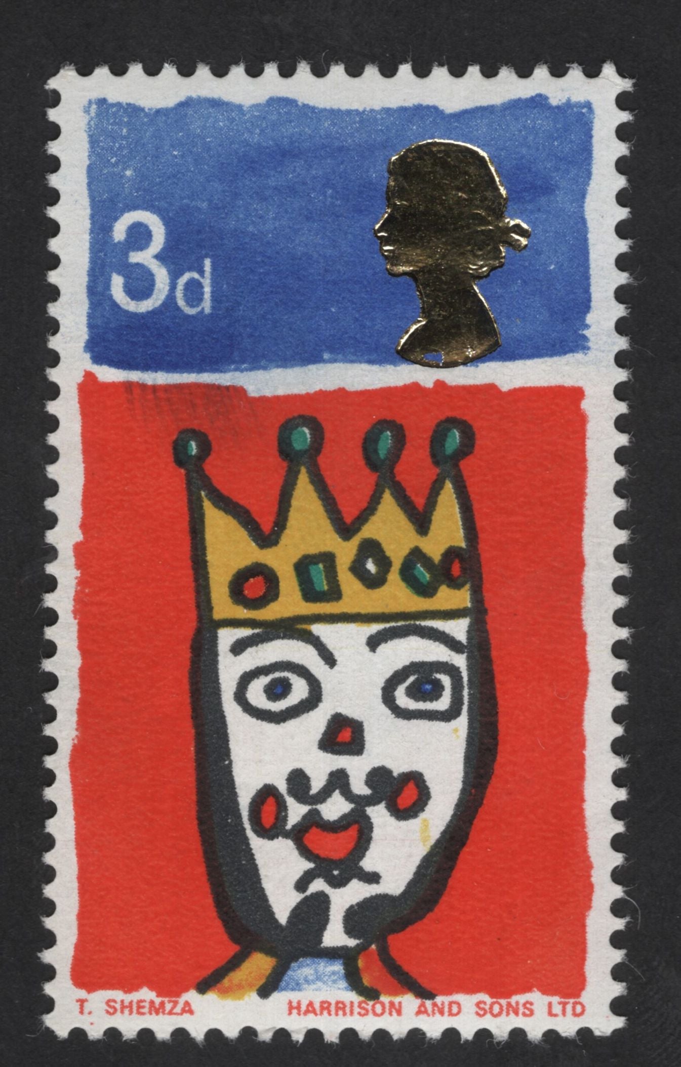 SCG13884 - United Kingdom 3d “The Wise King” – T. Shemza Modern Art Stamp
