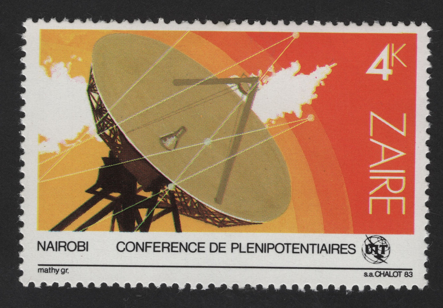 SCG13919 - Zaire 4K – ITU Plenipotentiary Conference, Nairobi (Satellite Communications)