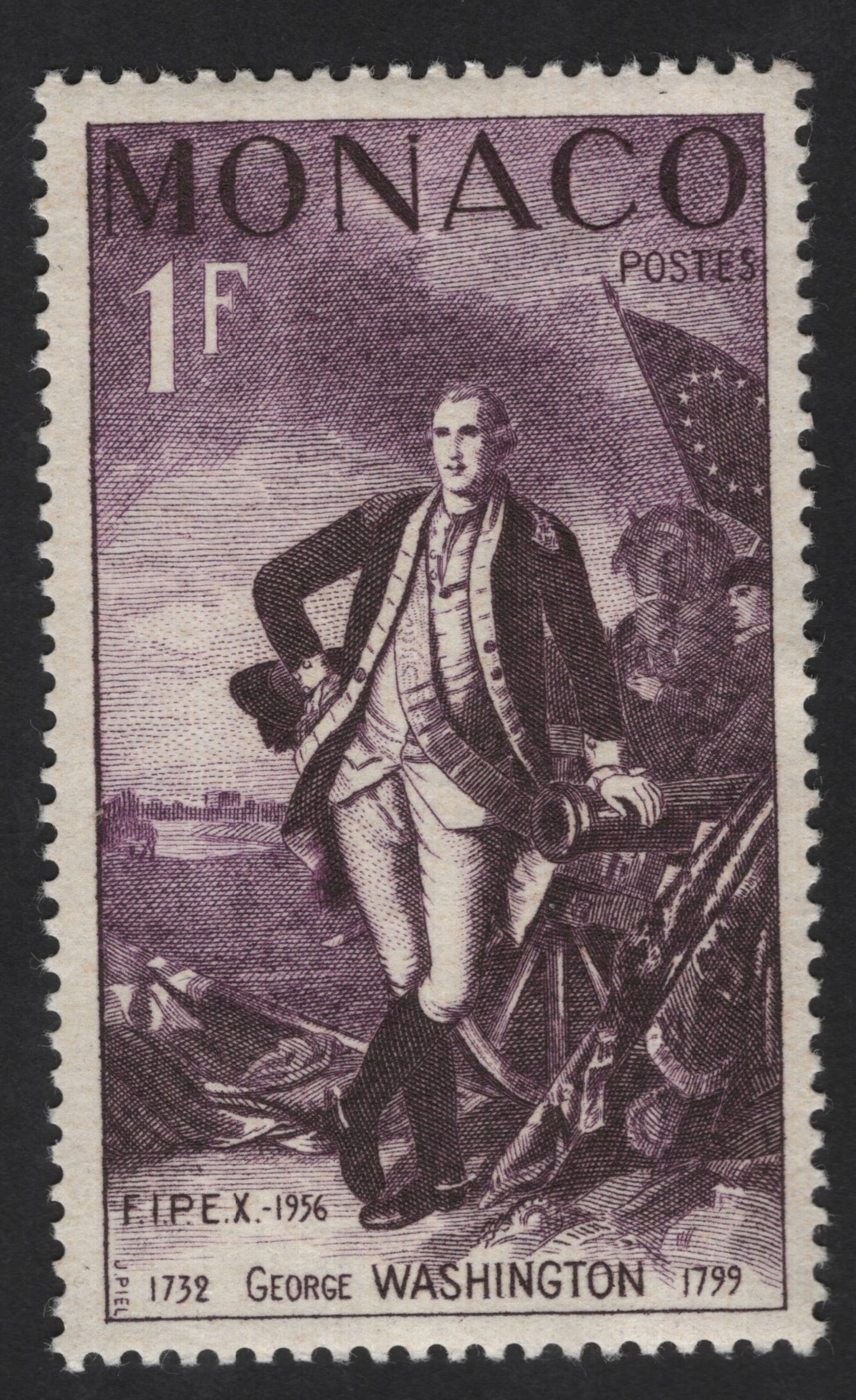SCG13928 - Monaco 1956 – George Washington FIPEX Commemorative (1F)