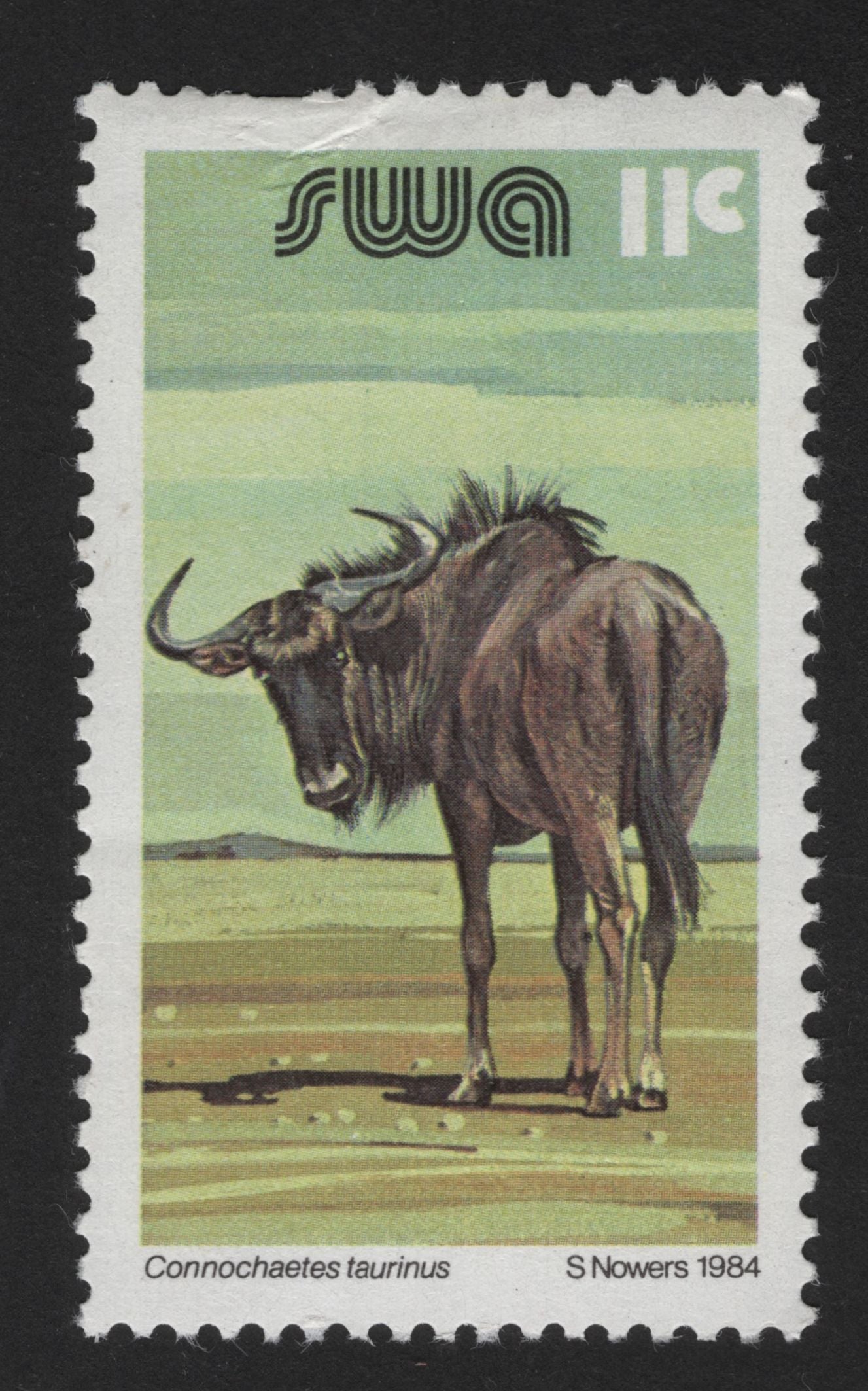 SCG13963 - Swaziland 1984 – Blue Wildebeest (Connochaetes taurinus) Wildlife Stamp