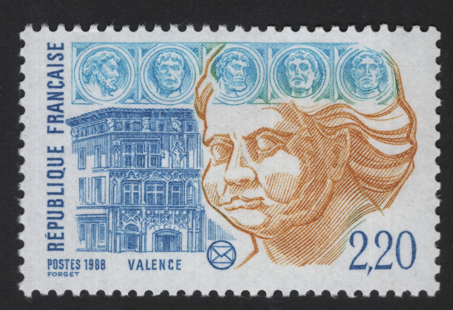 SCG13978 - France 1988 – Valence Architectural Heritage & Classical Figures (2,20 F)