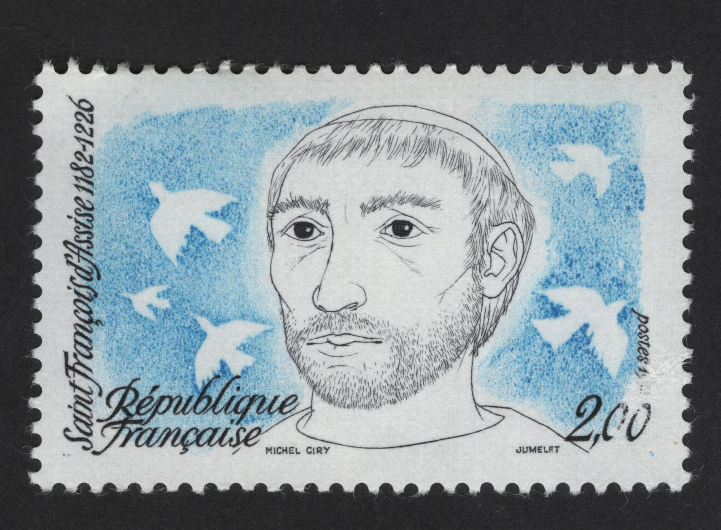 SCG13982 - France 1982 – Saint Francis of Assisi (1182–1226) – 2.00 Francs
