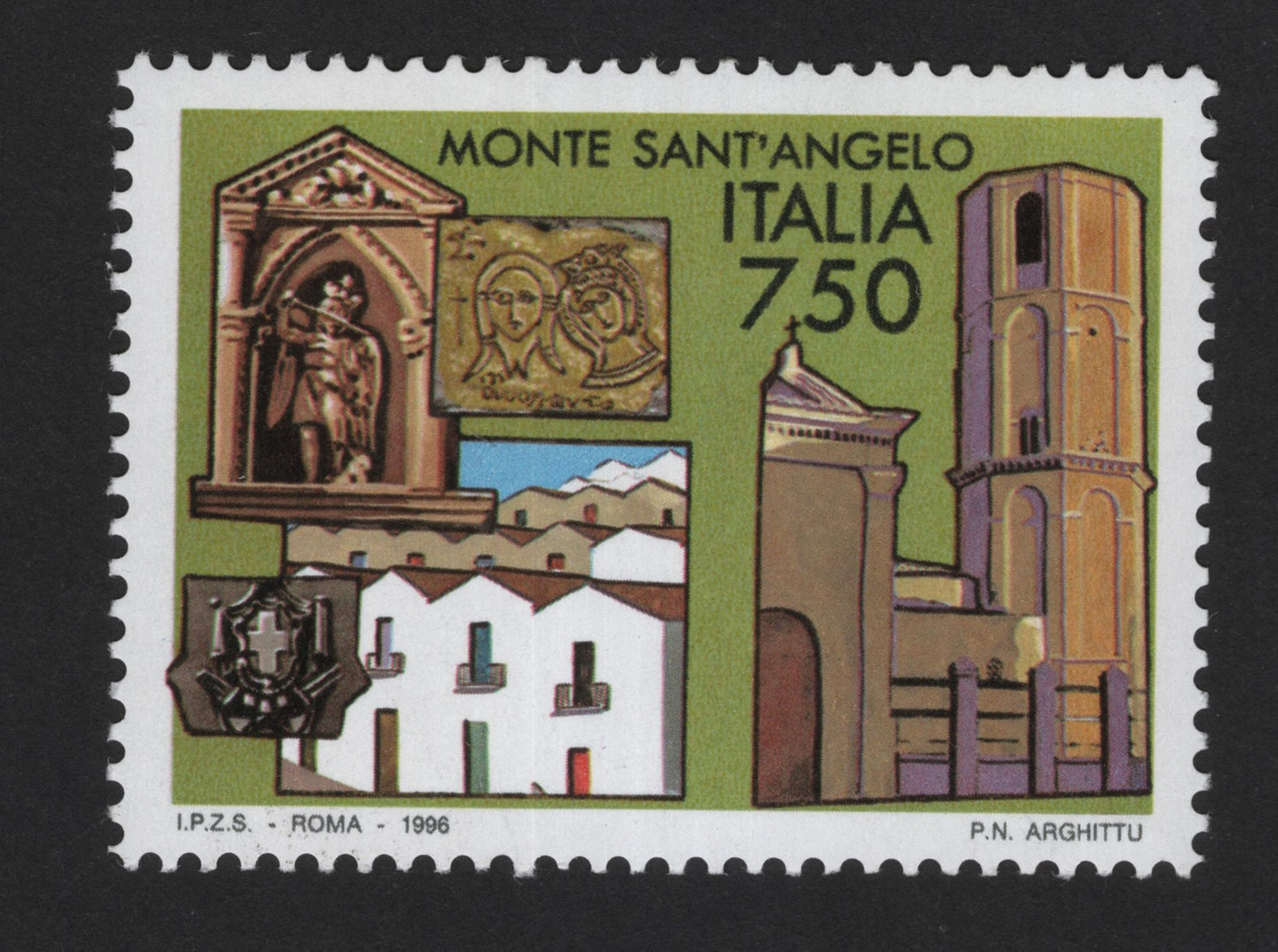 SCG13949 - Monte Sant’Angelo Heritage Stamp – Italy 1996