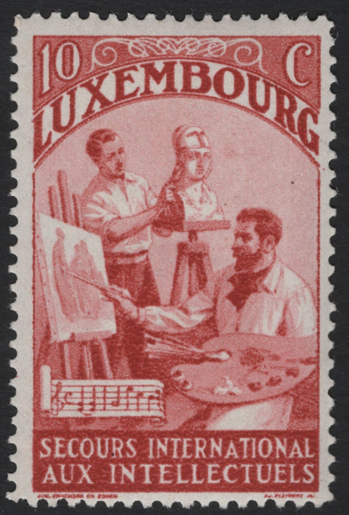 SCG7204 - Luxembourg 10c – International Aid to Intellectuals (c.1935)