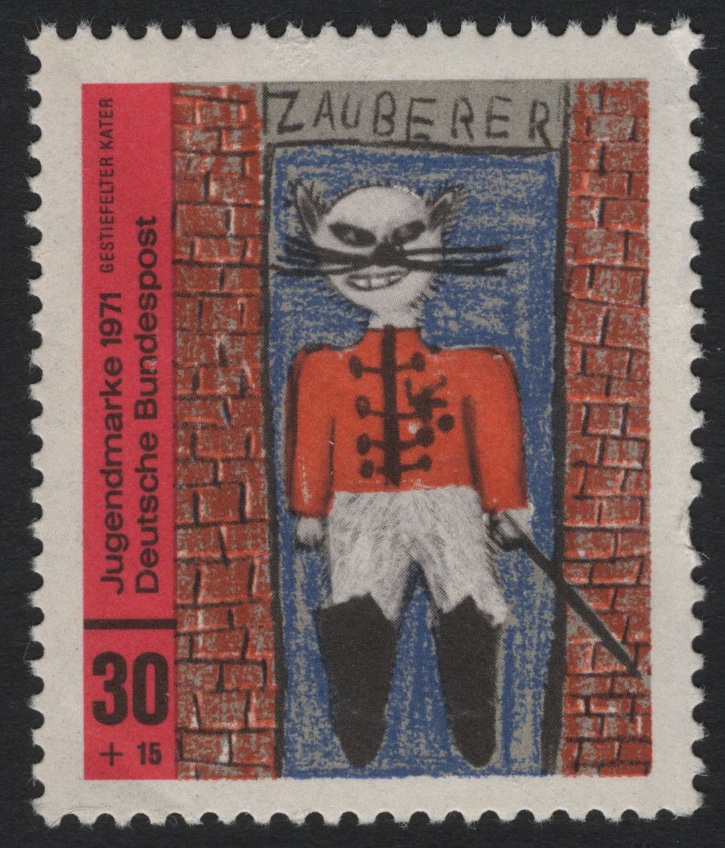 SCG7211 - Germany (Deutsche Bundespost) – 1971 Youth Stamp “Puss in Boots”