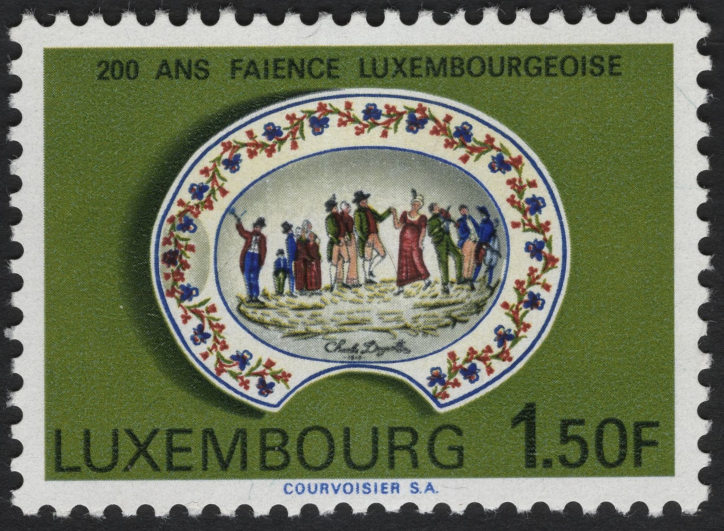 SCG7238 - Luxembourg – 1971 “200 Ans Faïence Luxembourgeoise” (200 Years of Luxembourg Faience)