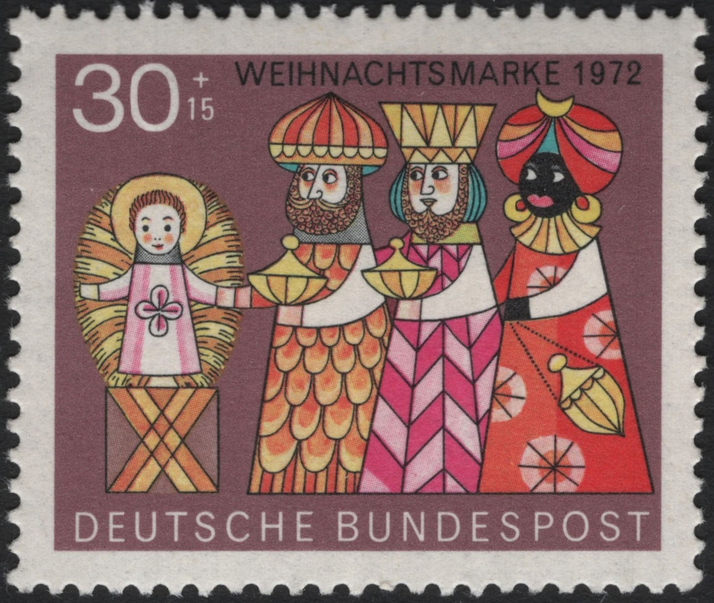 SCG7221 - Germany 1972 – Christmas Stamp “The Three Wise Men”