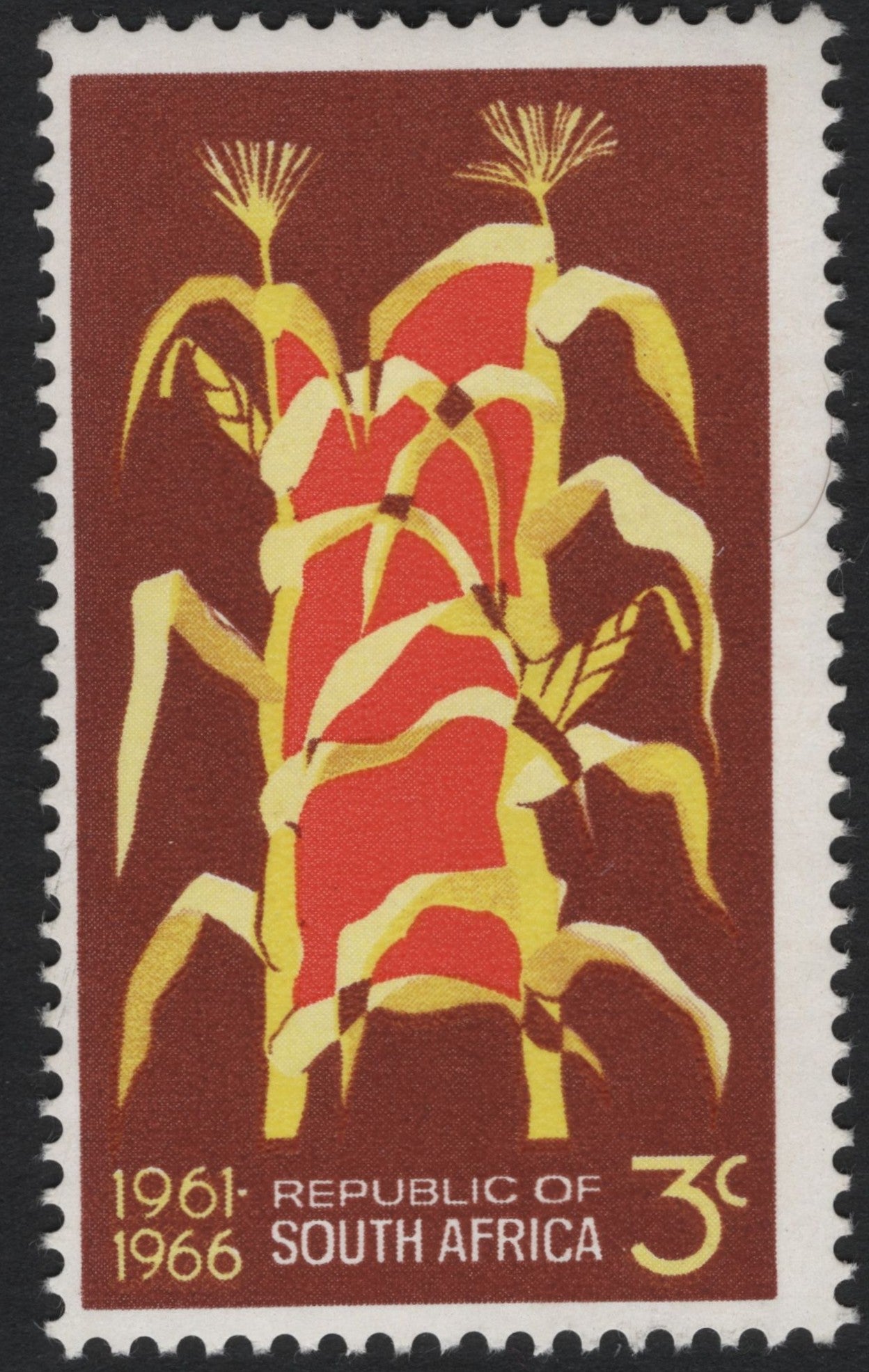 SCG7259 - South Africa 1966 – Maize Anniversary Issue (3¢)