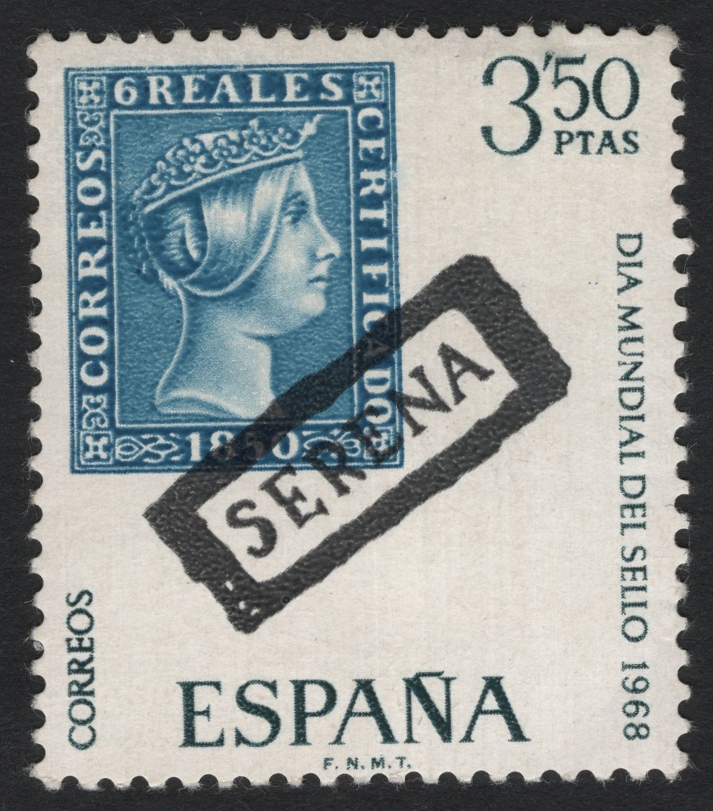 SCG7268 - Spain – 1968 World Stamp Day (Día Mundial del Sello)