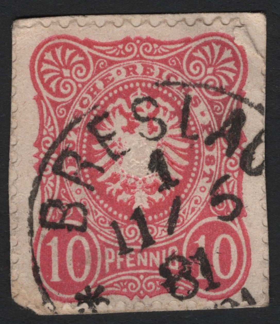 SCG7435 - Germany (Deutsches Reich) 1880s, 10 Pfennig Red “Reichsadler”