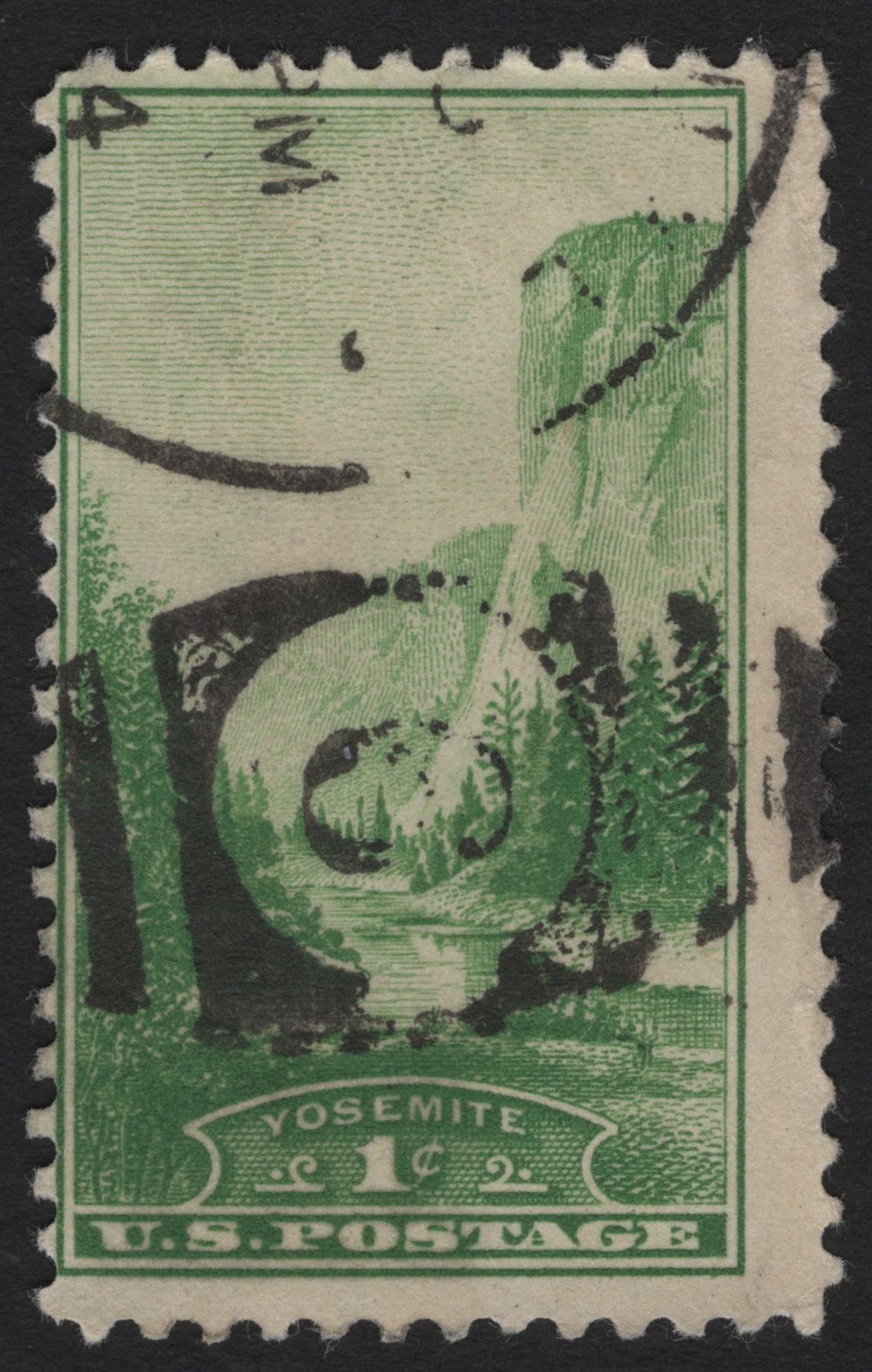 SCG7417 - Yosemite National Park – El Capitan (1¢ Green, 1934)