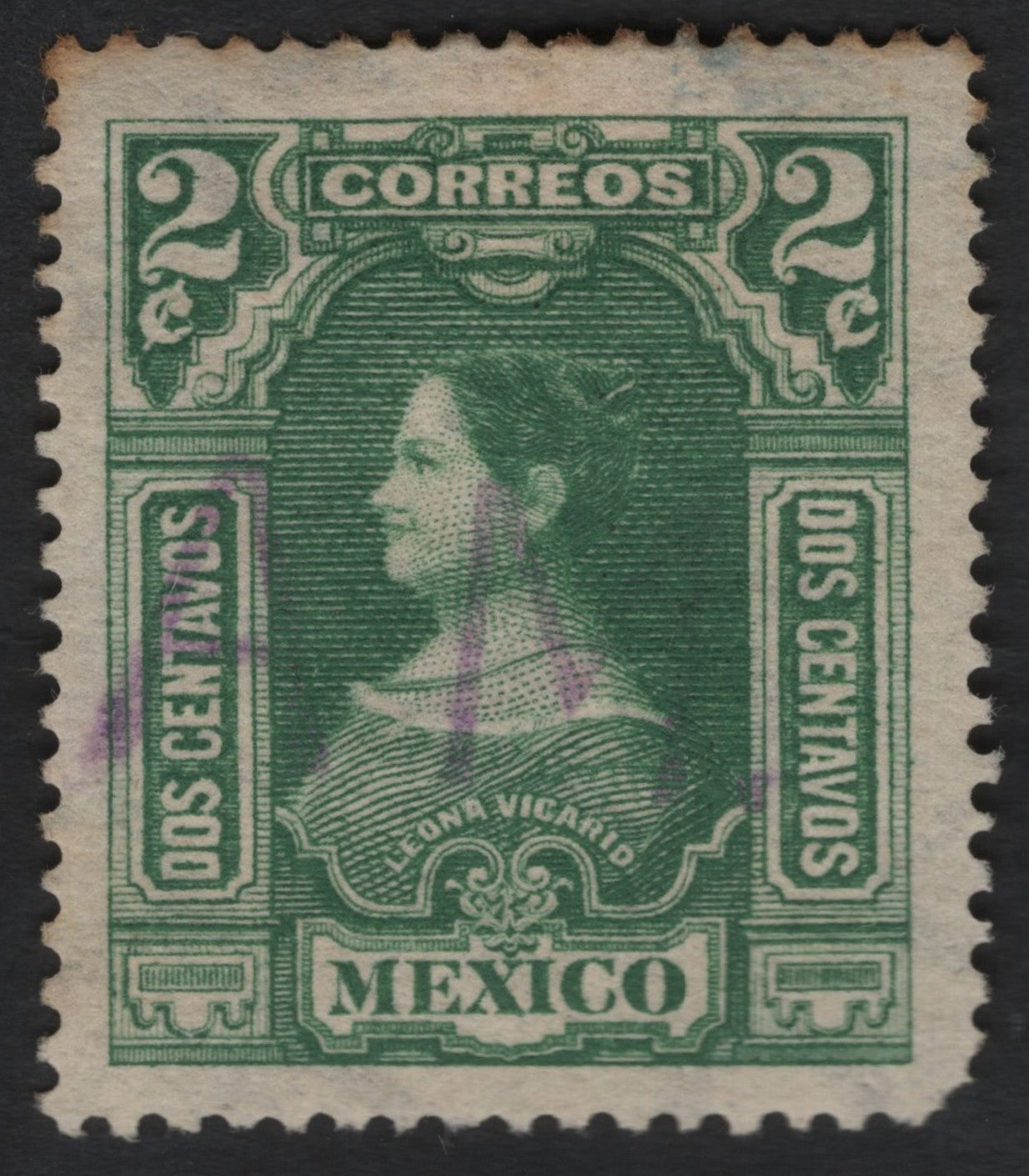 SCG7394 - Mexico – Leona Vicario 2 Centavos Green