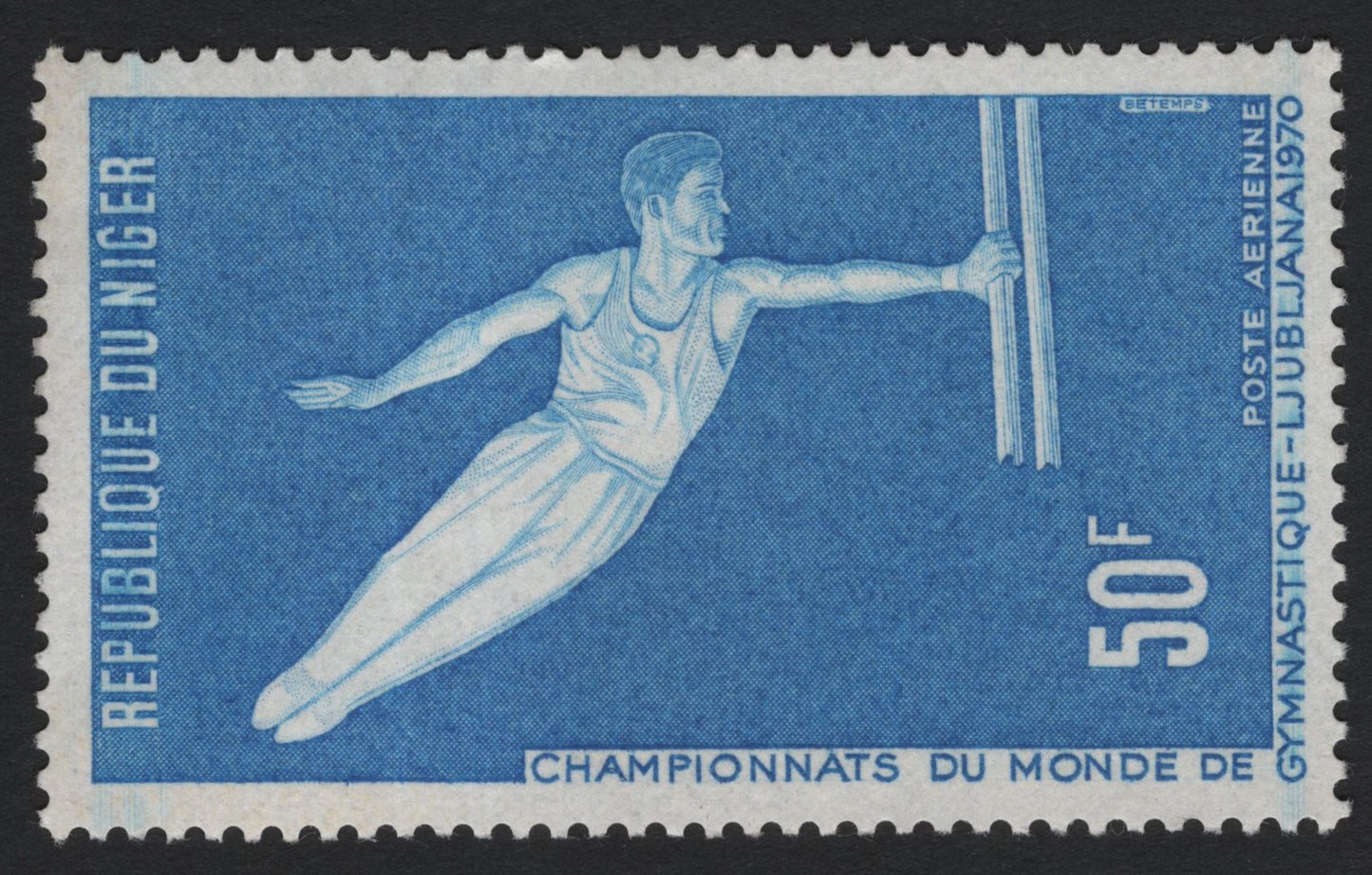 SCG6874 - Niger 1970 “World Gymnastics Championships, Ljubljana” (Airmail Issue)