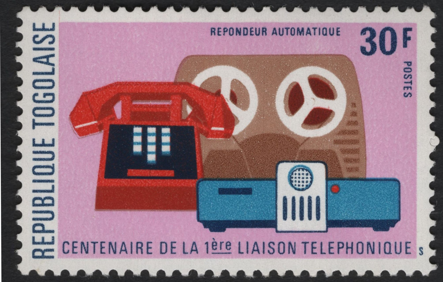 SCG10043 - Togo – 1976 Centenary of the First Telephone Link (2-Stamp Set)