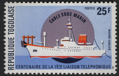 SCG10043 - Togo – 1976 Centenary of the First Telephone Link (2-Stamp Set)
