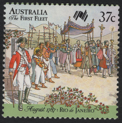 SCG10038 - Australia 1987 – The First Fleet: Rio de Janeiro Stopover (37c Set of 4)