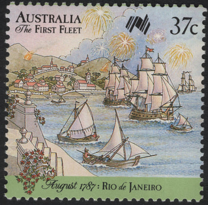 SCG10038 - Australia 1987 – The First Fleet: Rio de Janeiro Stopover (37c Set of 4)