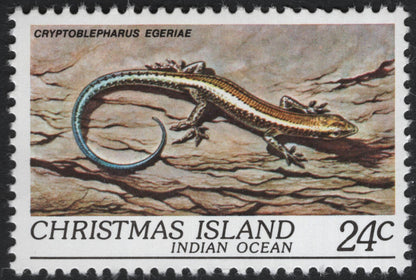 SCG10041 - Christmas Island – Lizards & Geckos Definitive Set (24c–60c)