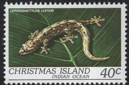SCG10041 - Christmas Island – Lizards & Geckos Definitive Set (24c–60c)