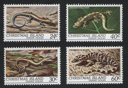 SCG10041 - Christmas Island – Lizards & Geckos Definitive Set (24c–60c)
