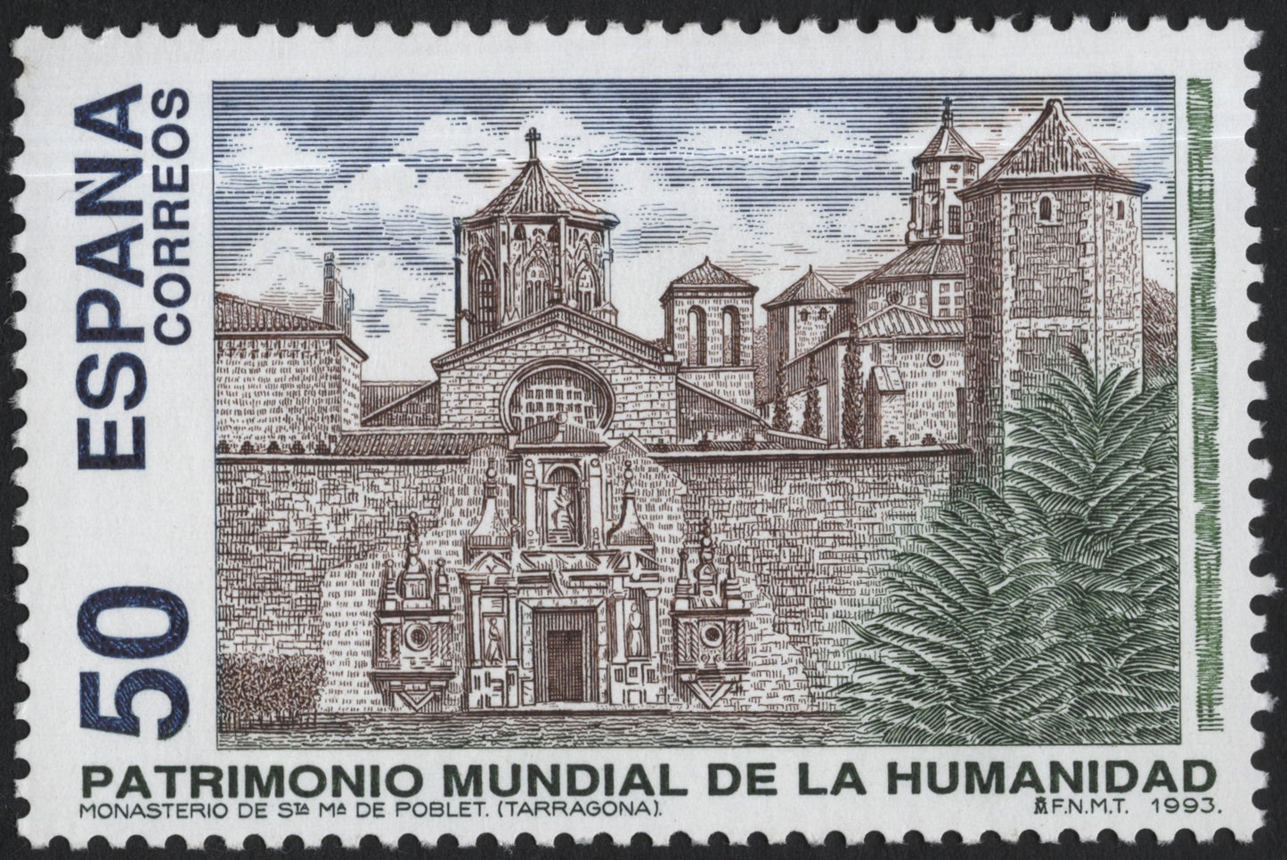 SCG6414 - Spain 1993 – Monastery of Santa María de Poblet (World Heritage)