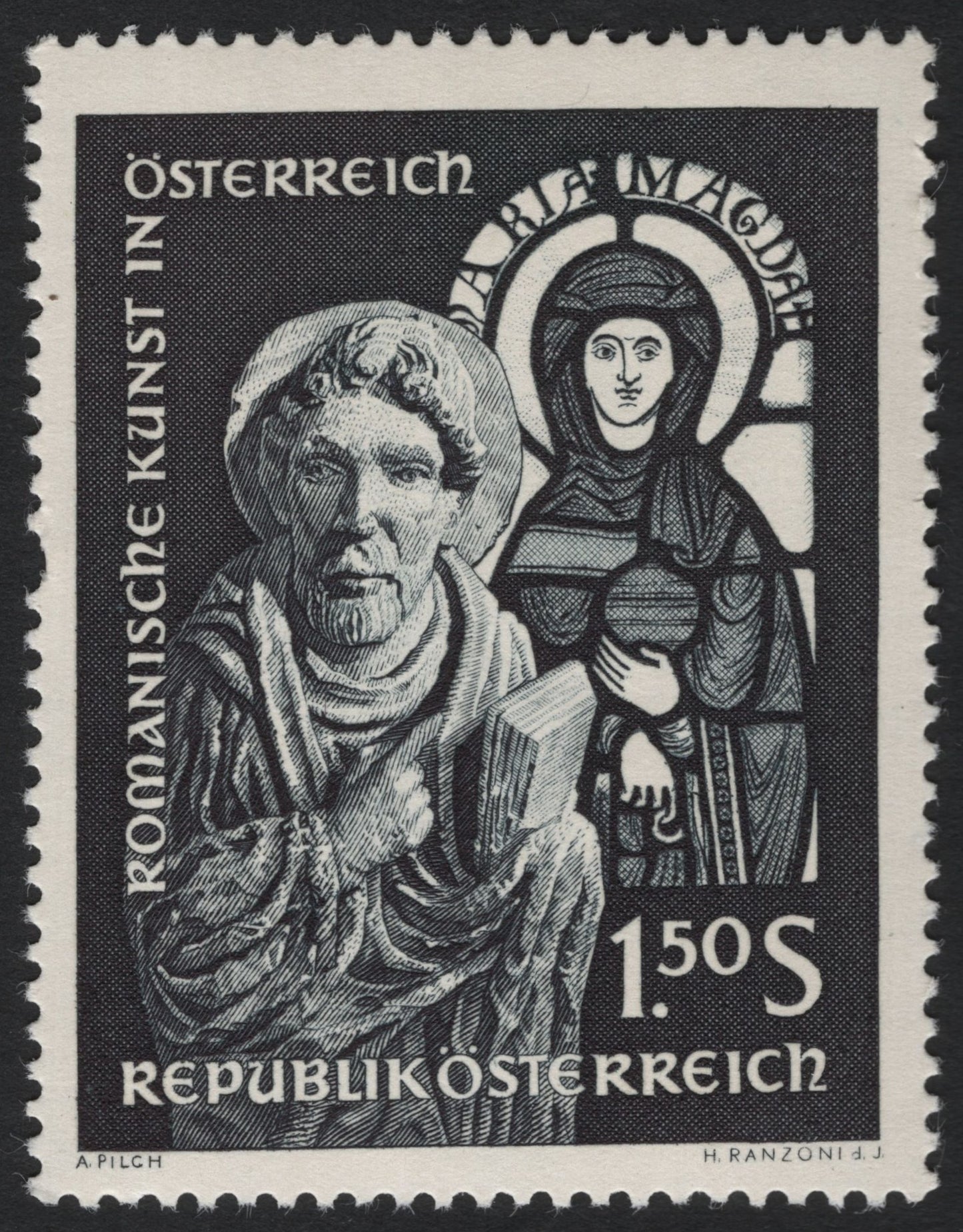 SCG6417 - Austria 1963 – Romanesque Art: St. Peter and St. Mary Magdalene