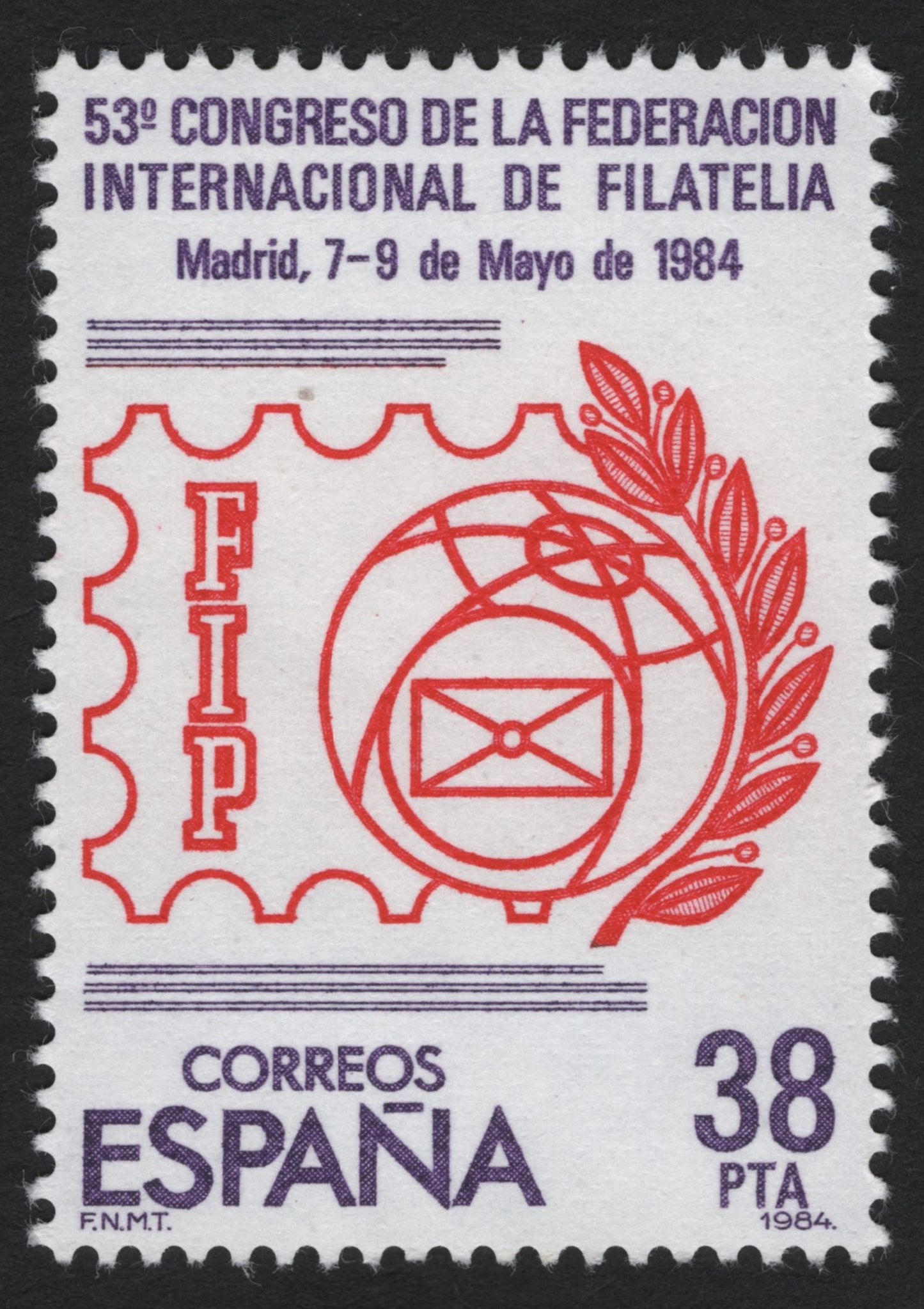 SCG6830 - Spain 1984 – 53rd FIP Congress, Madrid