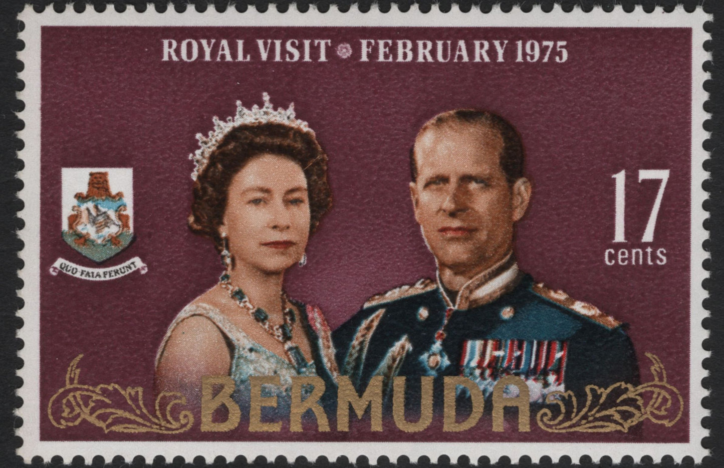 SCG10039 - Bermuda 1975 – Royal Visit Commemorative Set (17c & 20c)