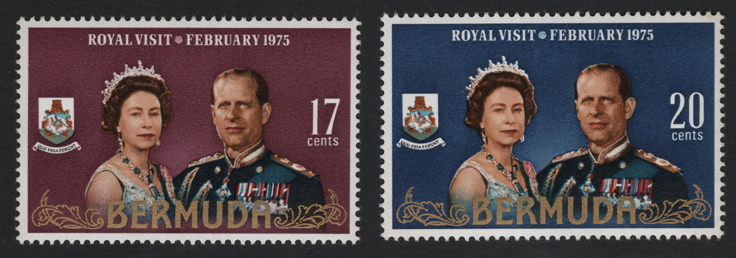 SCG10039 - Bermuda 1975 – Royal Visit Commemorative Set (17c & 20c)