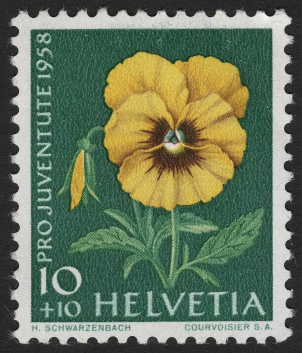 SCG6972 - Switzerland 1958 “Pansy” (Pro Juventute)